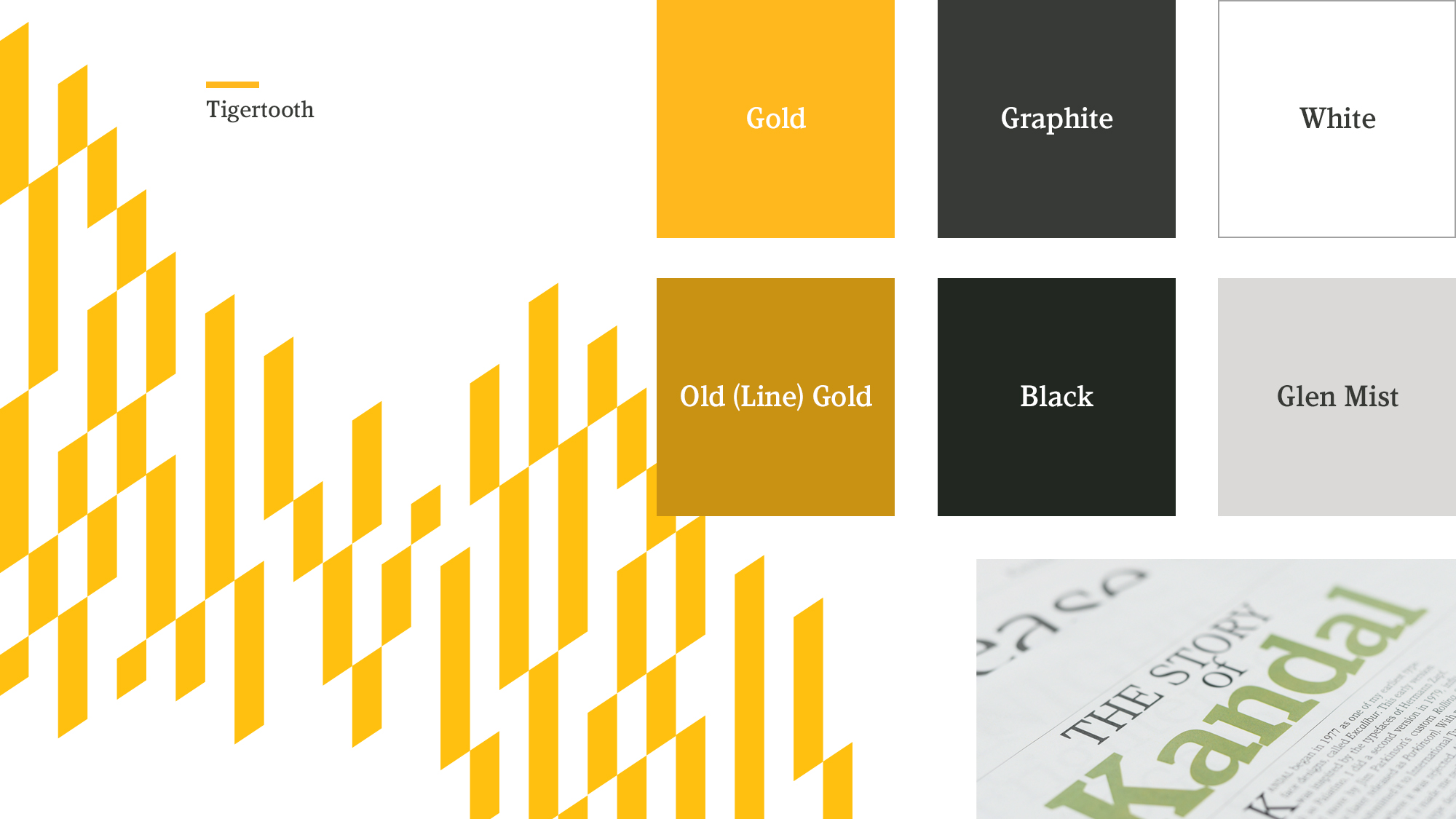 Outline of new color swatches and style elements