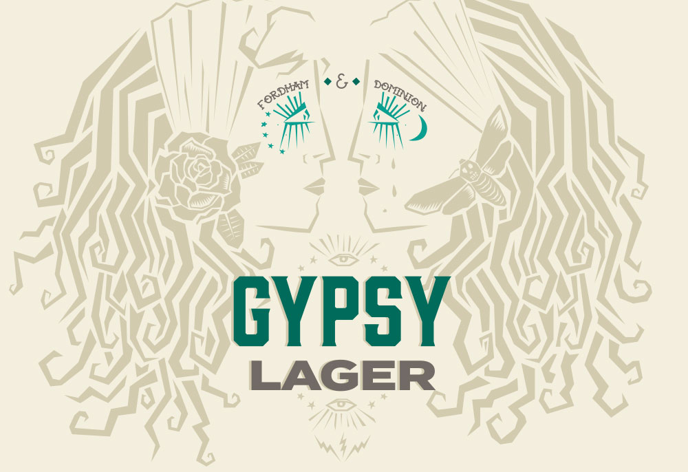 Fordham & Dominion Gypsy Lager with two women