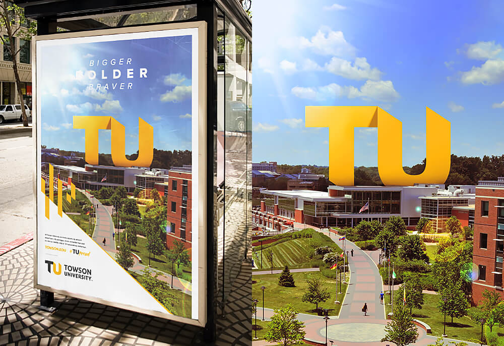 large TU branded bus station