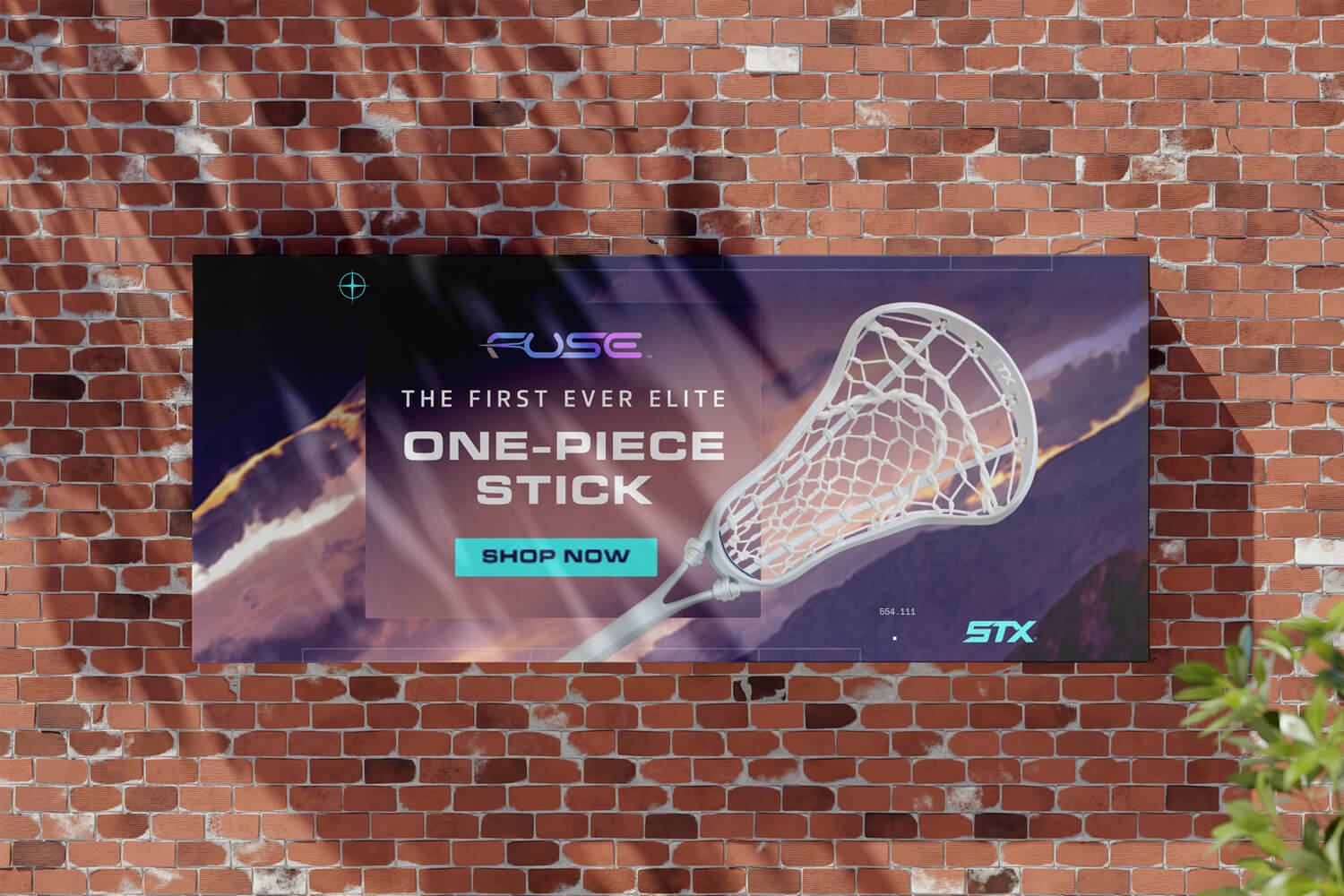 A mocked-up poster featuring a close-up shot of the STX Fuse stick.