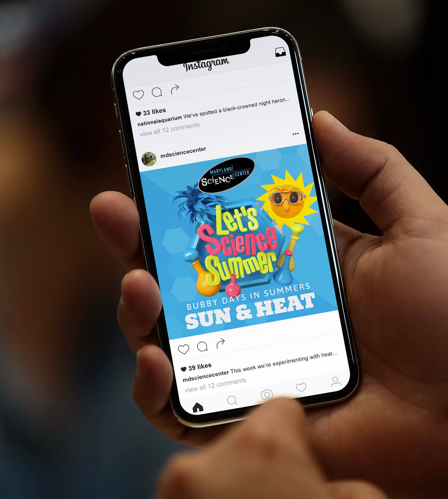 An instagram post displayed on a phone screen.