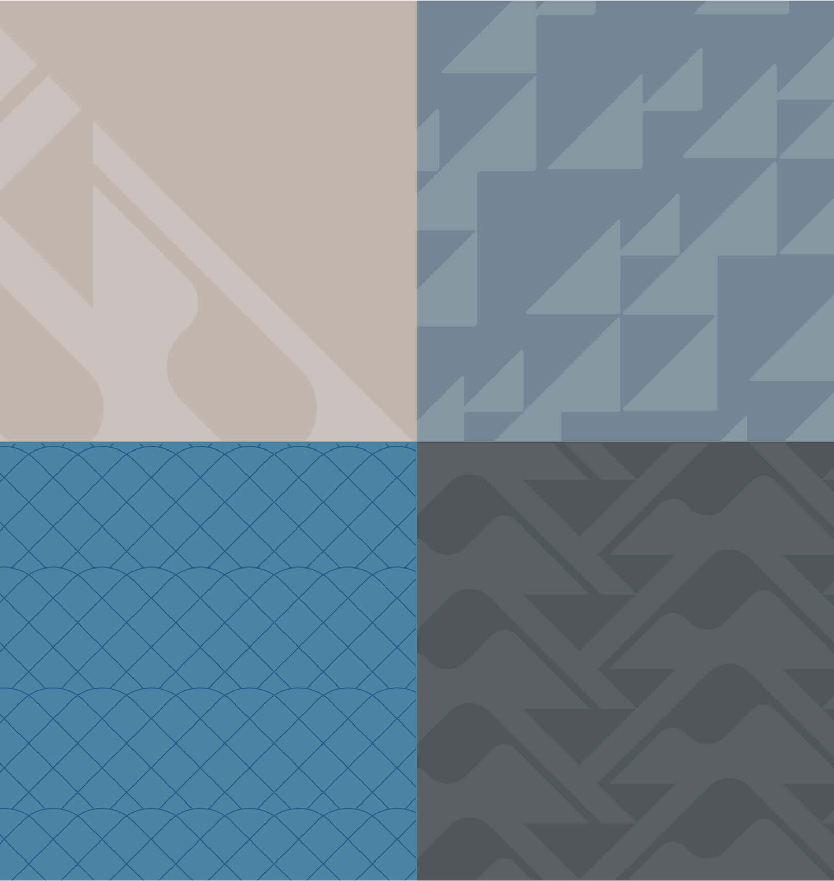 Sampling of brand patterns.