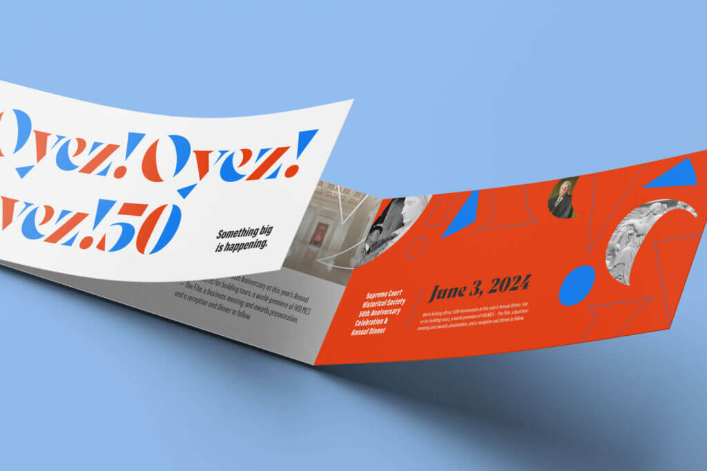 A sample piece of print collateral.
