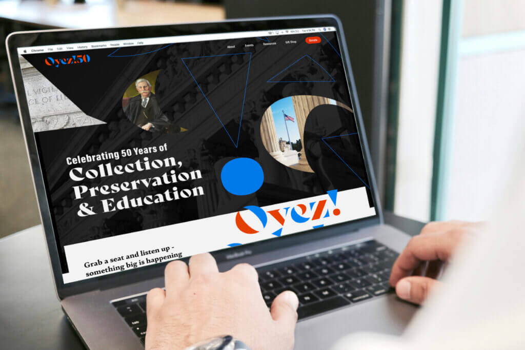 website homepage