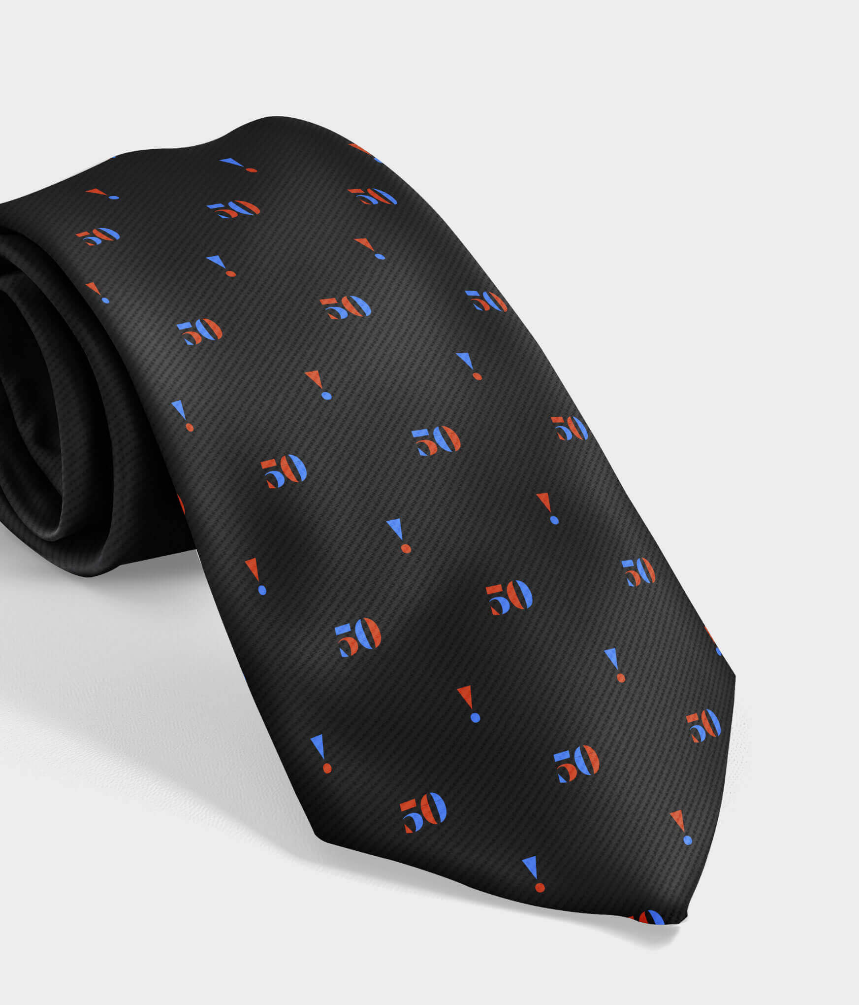 A mocked-up tie using campaign iconography.