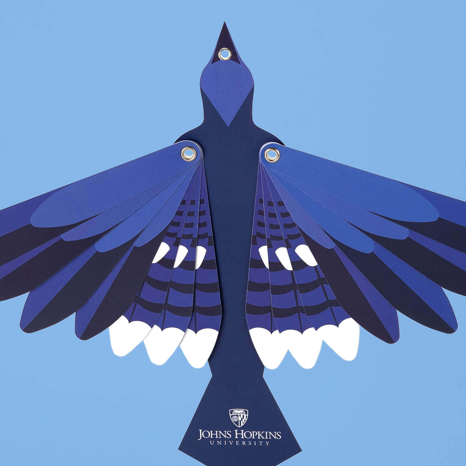 The bird feather side of mailer.