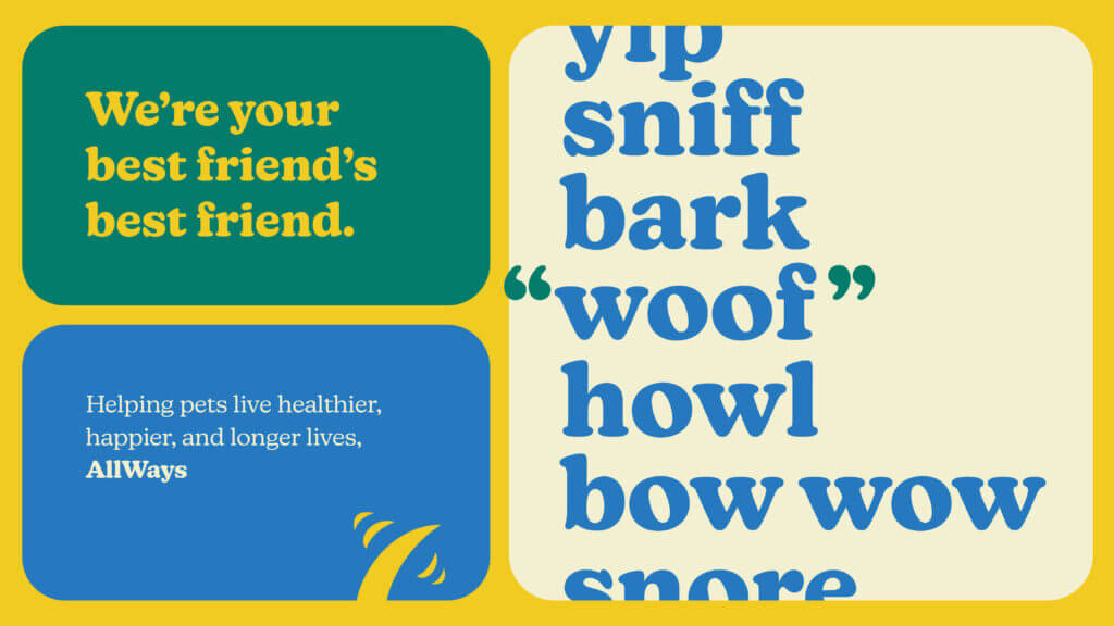 A collection of brand messages showcasing different font treatments.