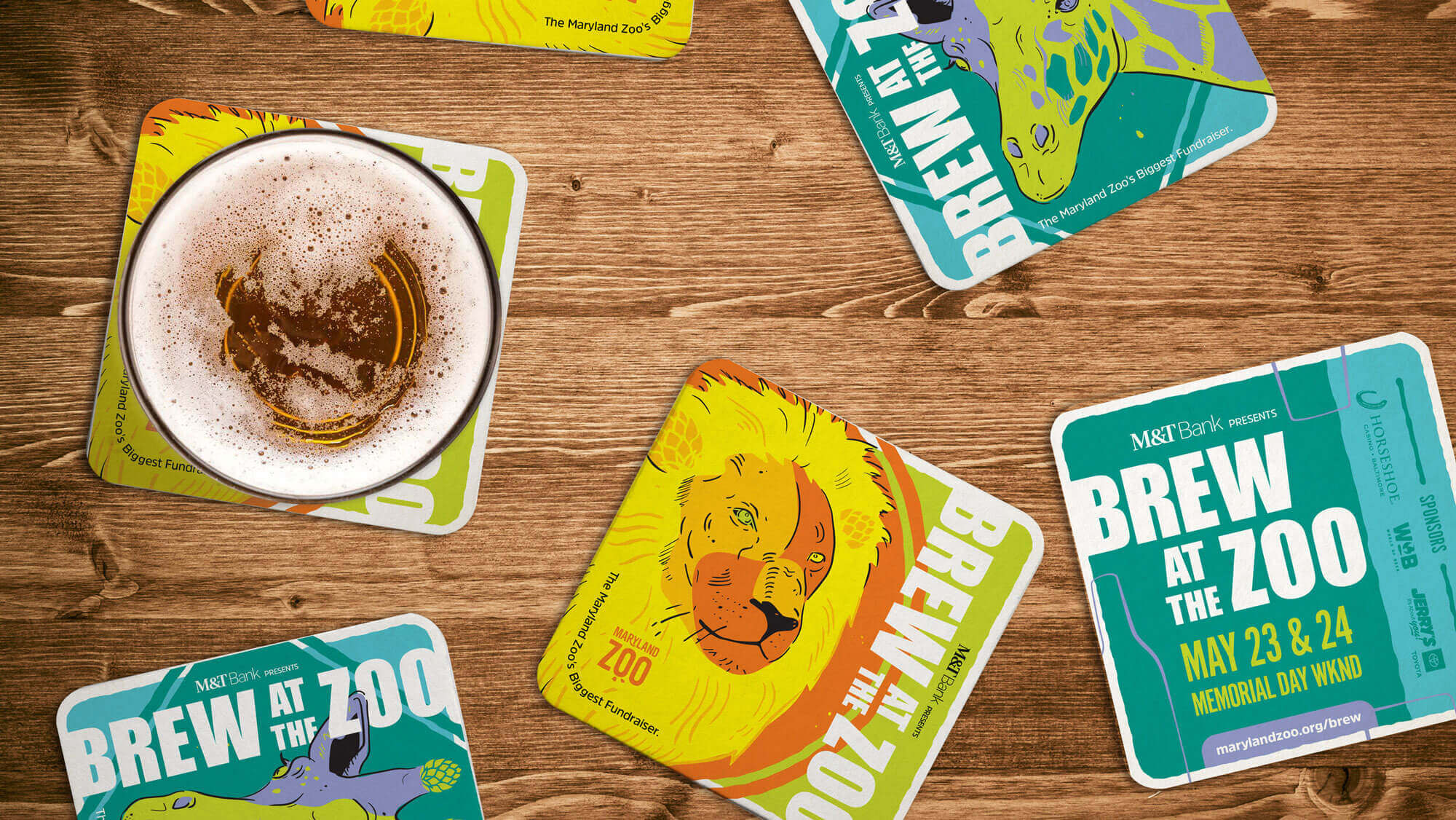 coasters from the event