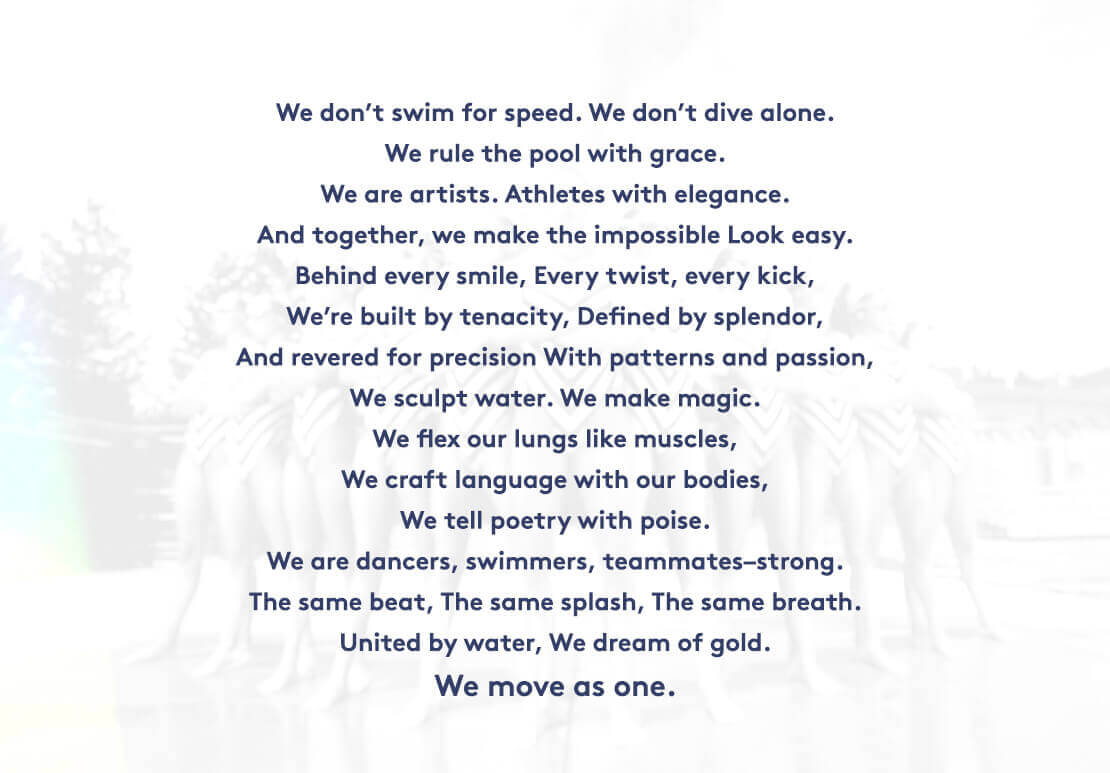 USA Artistic Swimming manifesto
